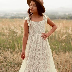 Joyfolie Lace Cream Dress